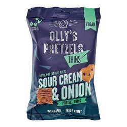 Olly's Pretzel Thins - Vegan Sour Cream- 10 x 35g