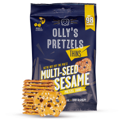 Olly's - Pretzel Thins - Multi Seed Sesame - 10 x 35g