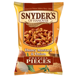 Snyder's Honey, Mustard & Onion Pretzels 10 x 125g
