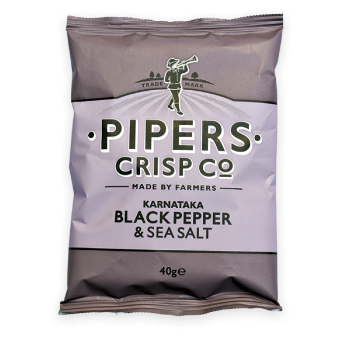 Pipers Karnataka Black Pepper & Sea Salt 24 x 40g