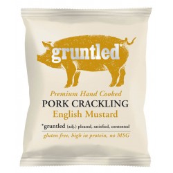 Gruntled Pork Crackling - English Mustard - 12x35g