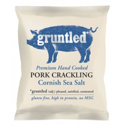 Gruntled Pork Crackling - Cornish Sea Salt - 12x35g