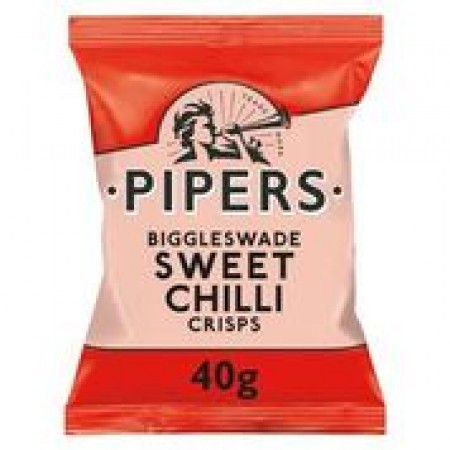 Pipers Biggleswade Sweet Chilli Crisps 24 x 40g