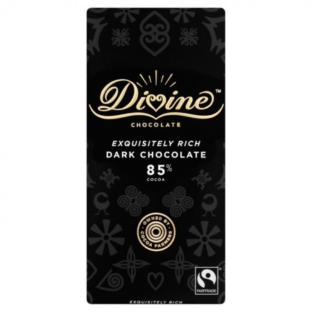 Divine Chocolate - 85% Dark chocolate - 15 x 90g