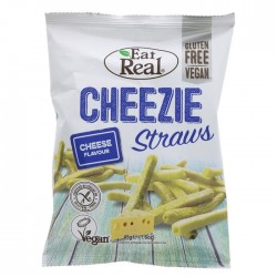 Eat Real Cheezie Straws - Cheese Flavour - 12 x 45g