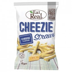 Eat Real Cheezie Straws - Cheese Flavour - 10 x 113g