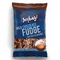 Joybags Milk Chocolate Fudge Sea Salt & Caramel Bags | 12 x 150g 