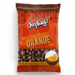 Joybags Milk Chocolate Orange Peel Bag | 12 x 150g