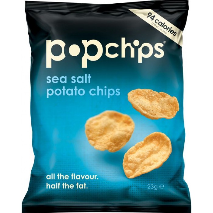 Popchips Sea Salt Popped Potato Chips 24 x 23g