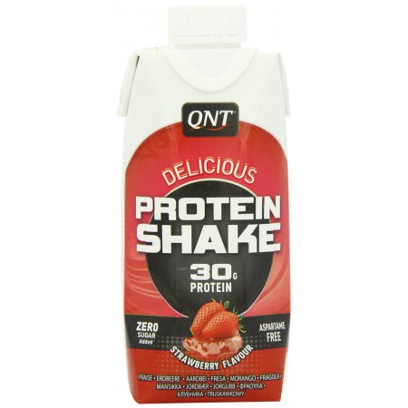 QNT Delicious Strawberry 25g Protein Shake 12 x 330ml