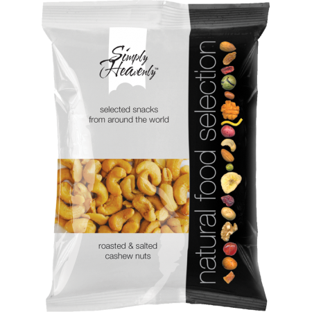Simply Heavenly Nuts Roasted & Salted Cashews 12 x 50g