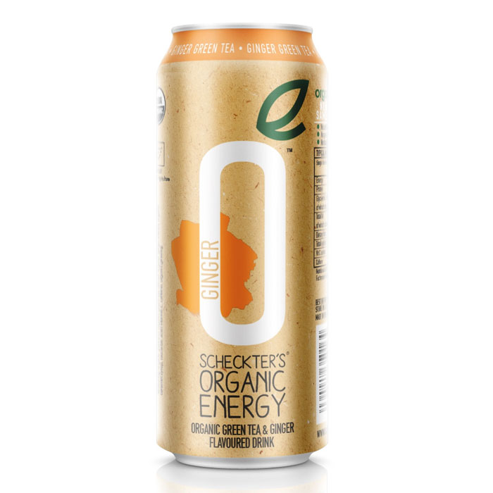 Scheckters Green Tea & Mint Organic Energy Drink 12 x 250ml
