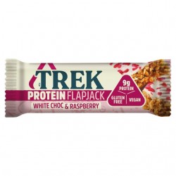 Trek White Chocolate & Raspberry Protein Flapjack - 16 x 50g