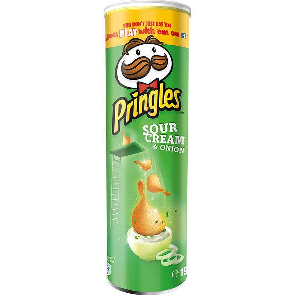 Pringles Sour Cream & Onion Crisps 6 x 190g Pringles Sour Cream & Onion Crisps 6 x 190g