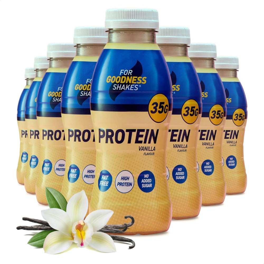 For Goodness Shakes 35g - Vanilla 8 x 330ml
