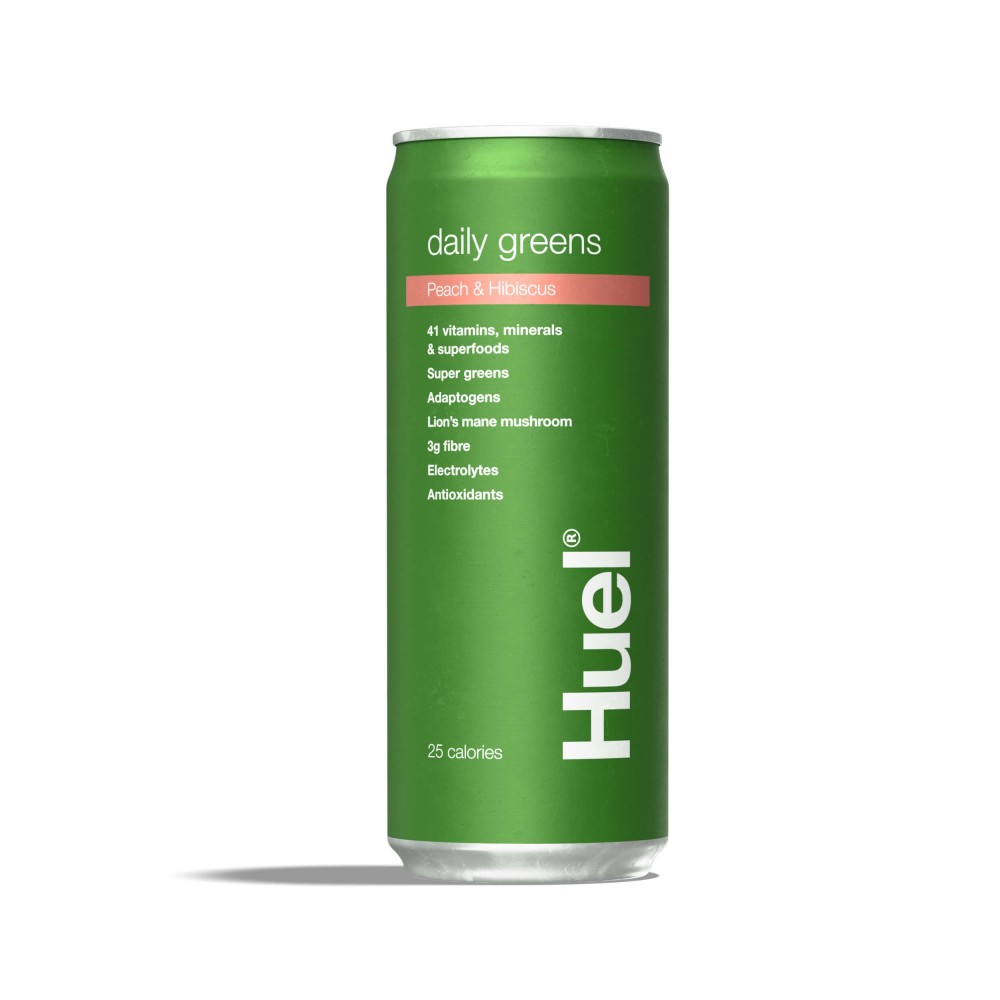Huel RTD Daily Greens - Peach & Hibiscus 12x330ml