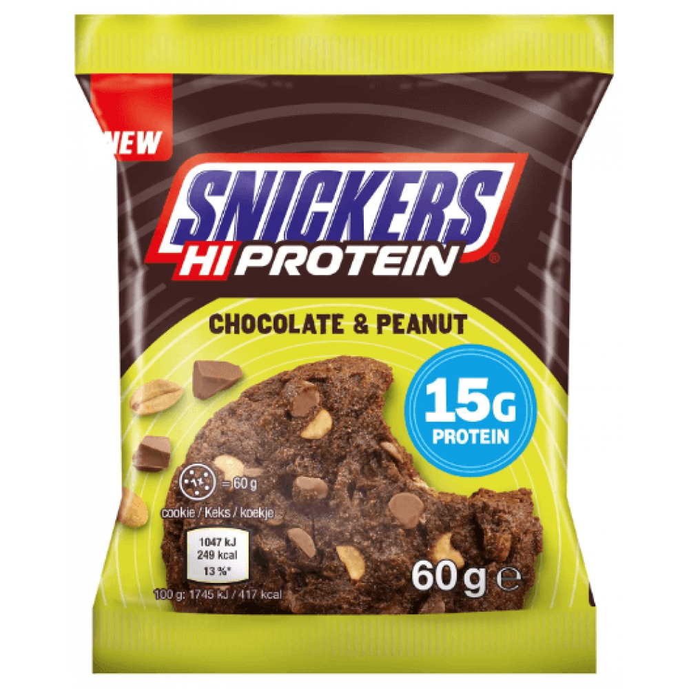 Snickers Hi Protein Cookie - Chocolate Peanut 12 x 60g