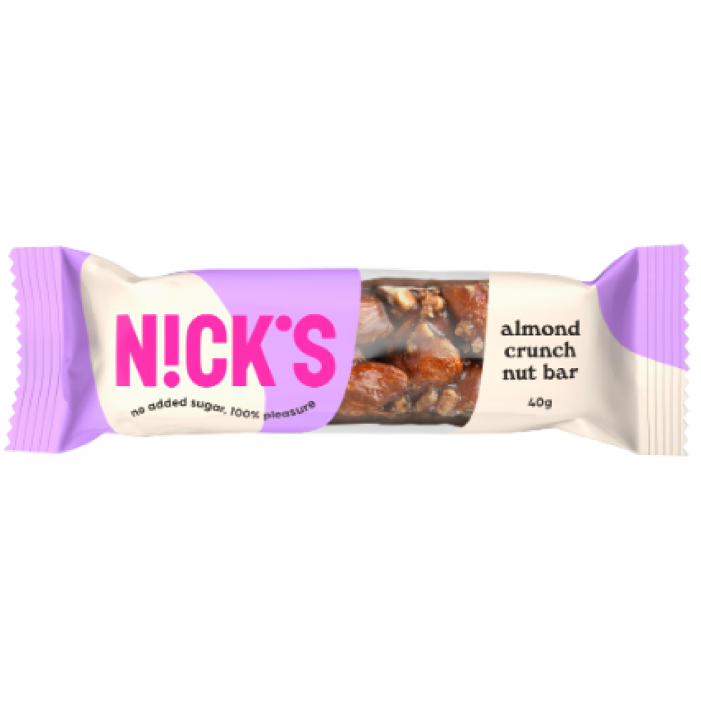 Nicks Nut Bars - Almond Crunch 12 x 40g