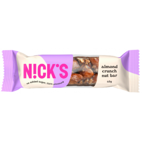 Nicks Nut Bars - Almond Crunch 12 x 40g