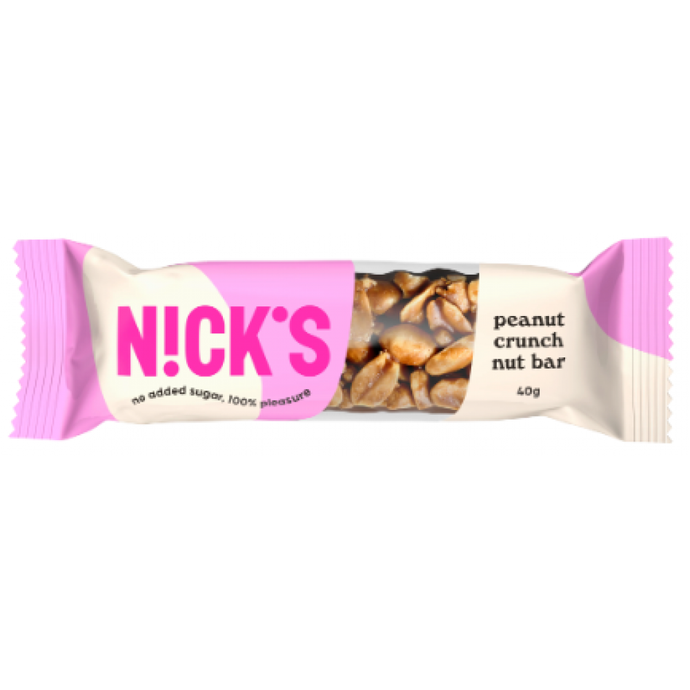 Nicks Nut Bars - Peanut Crunch 12 x 40g