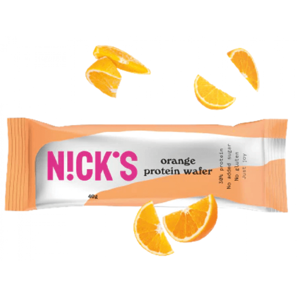 Nicks Protein Wafer - Orange 24 x 40g Nicks Protein Wafer - Orange 24 x 40g