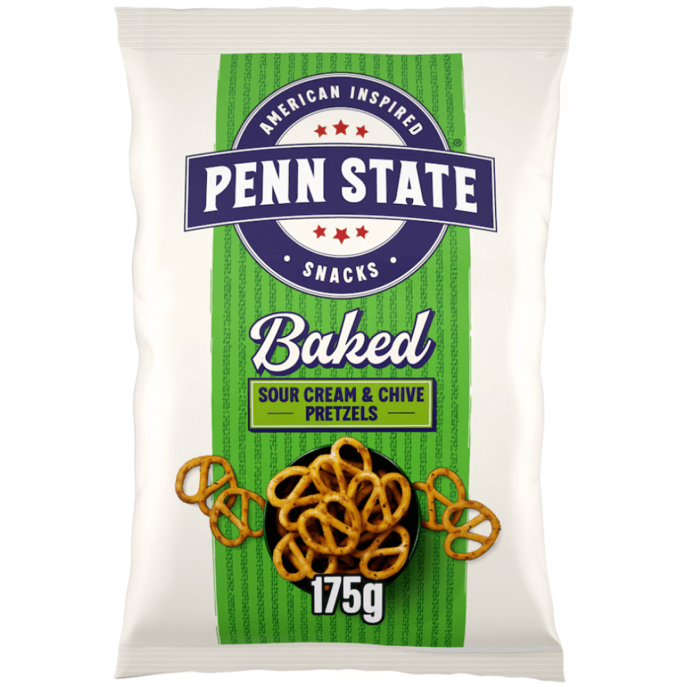 Penn State Pretzels - Sour Cream & Chive 8 x 175g
