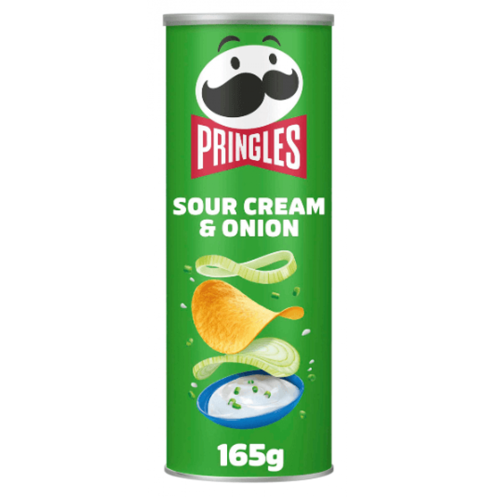 Pringles - Sour Cream & Onion 6 x 165g