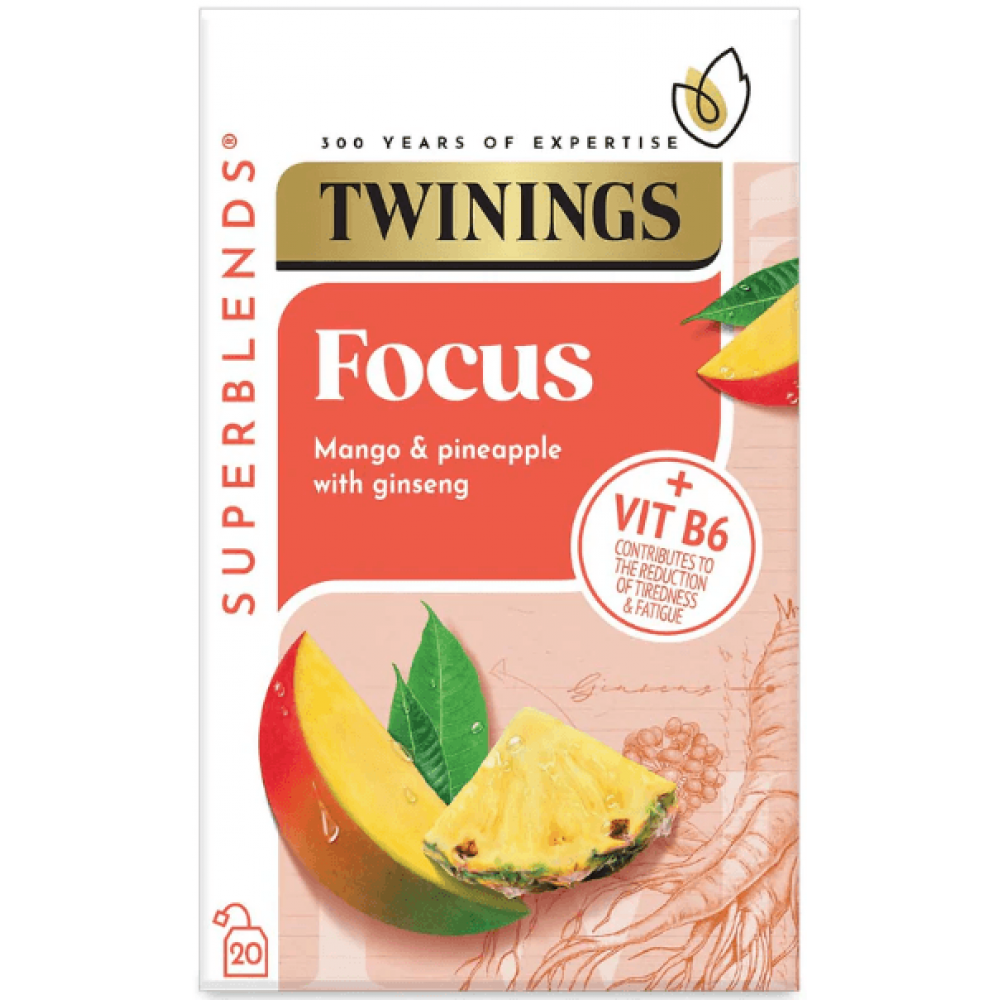 Twinings Tea - Super Blends Focus 4 x 20