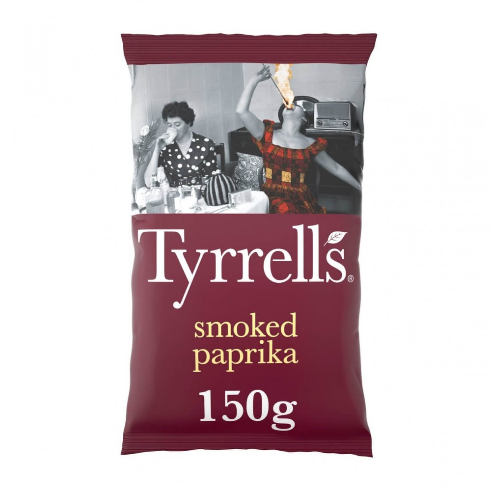 Tyrrells Crisps - Smokey Paprika 8 x 150g