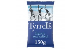 Tyrrells Crisps - Lightly Sea Salted  8 x 150g