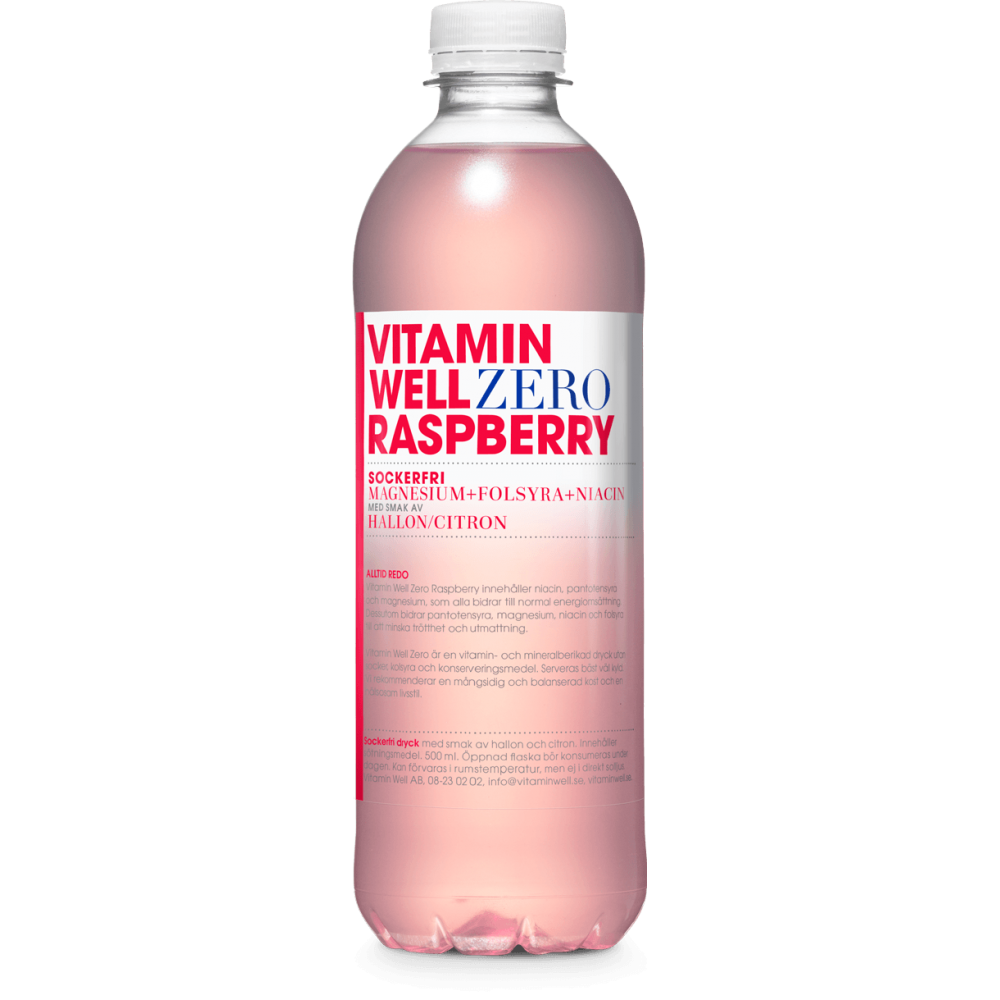 Vitamin Well ZERO - Raspberry 12 x 500ml