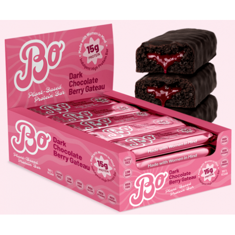 Bo Protein - Dark Chocolate Beery Gateau - 12 x 55g