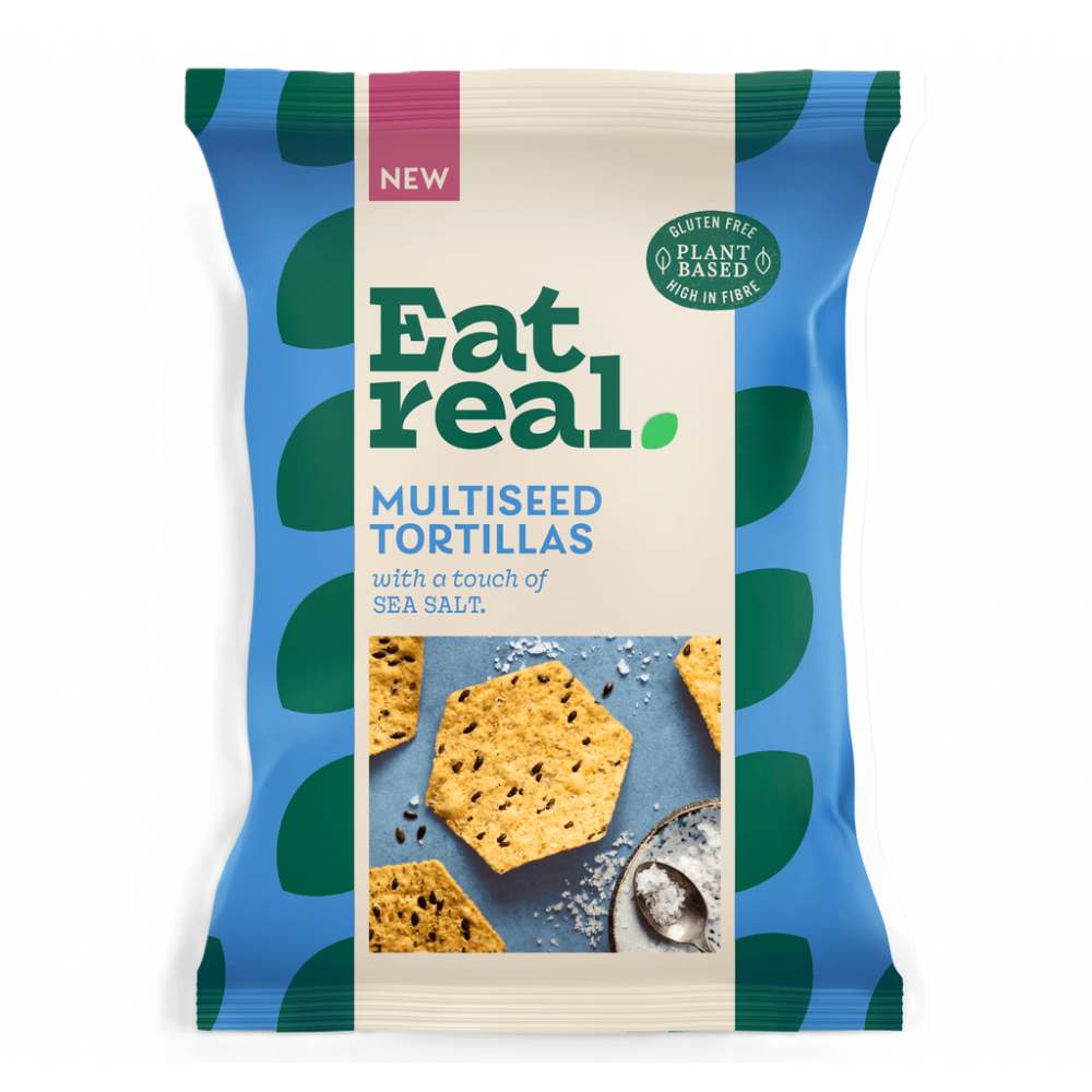 Eat Real Multiseed Tortilla -  Sea Salt 10 x 160g
