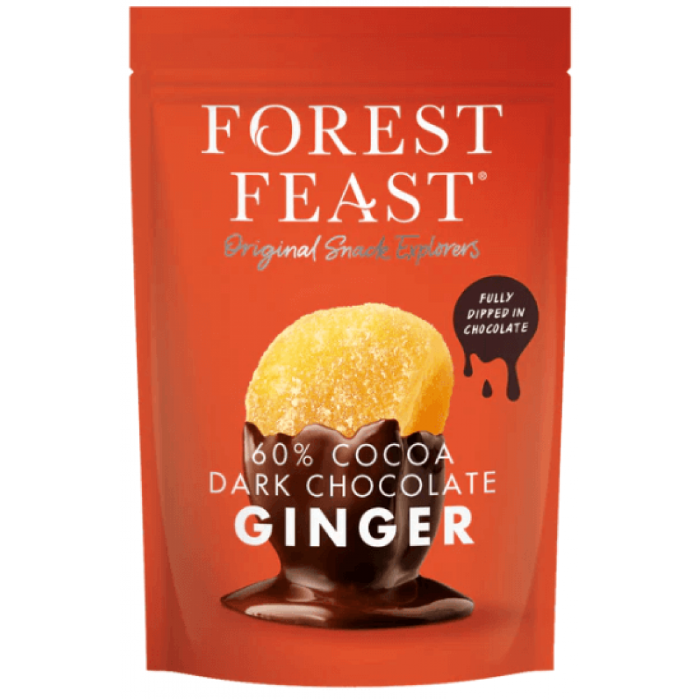 Forest Feast - 60% Dark Chocolate Ginger 6 x 130g