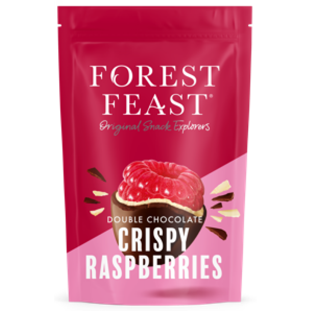 Forest Feast 100g - Double Chocolate Crispy Raspberries 6 x 100g