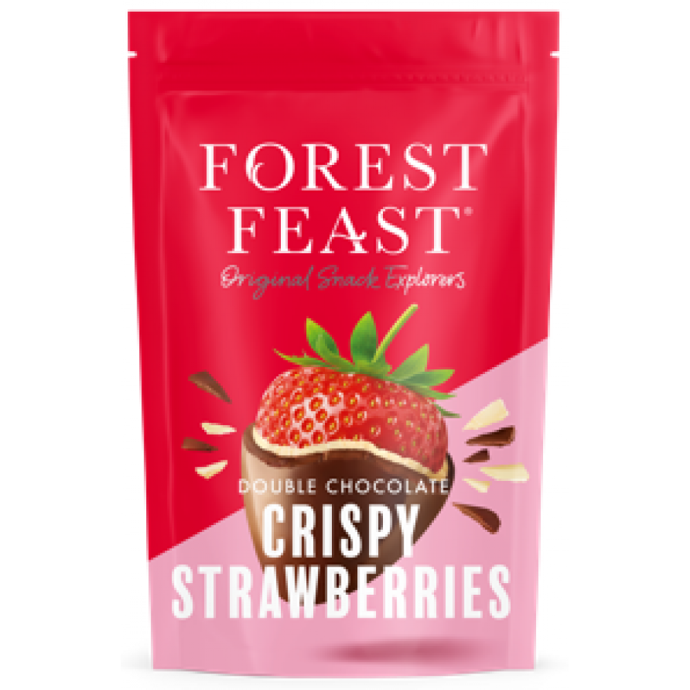 Forest Feast 100g - Double Chocolate Crispy Strawberries 6 x 100g