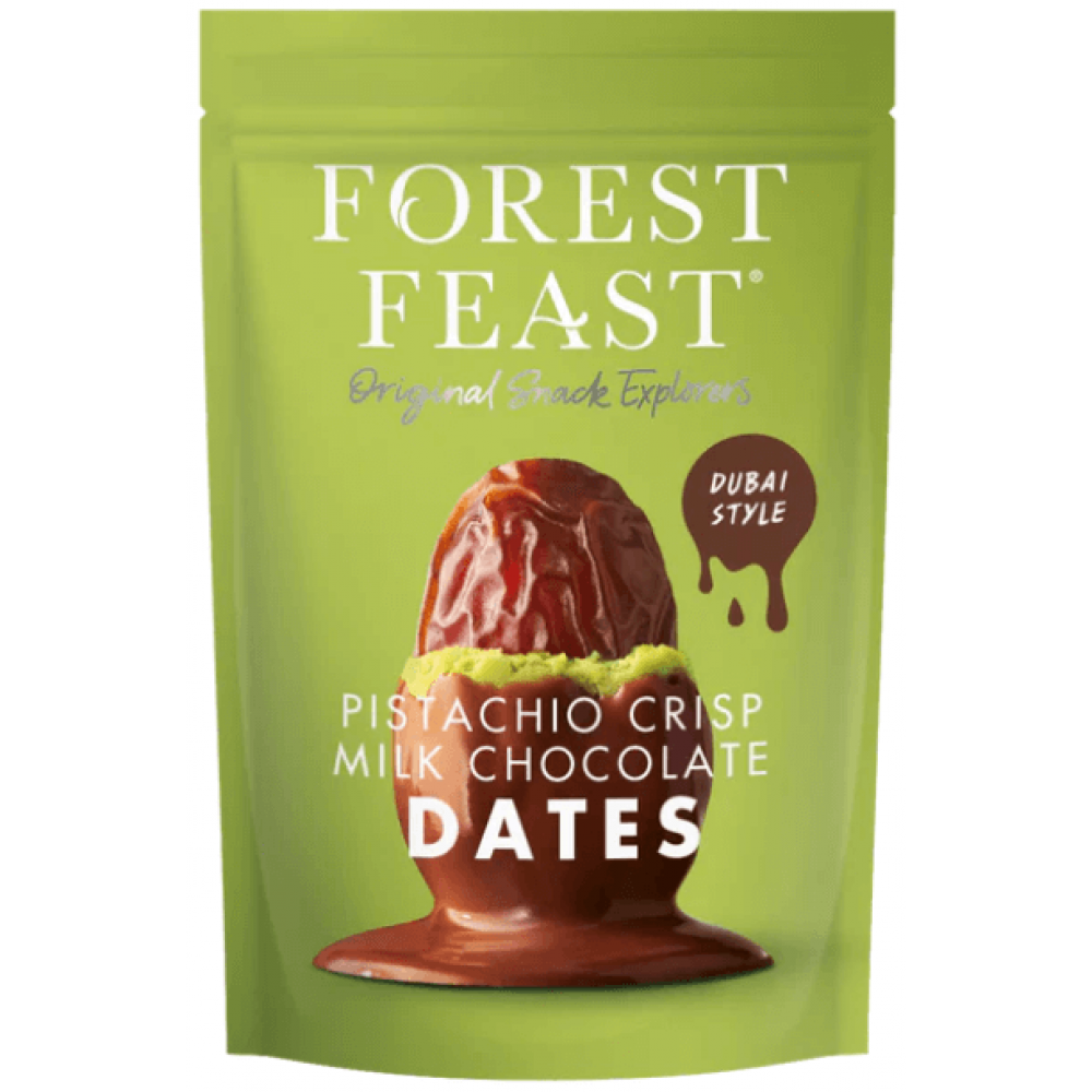 Forest Feast - Pistachio Crisp Milk Chocolate Dates 6 x 120g