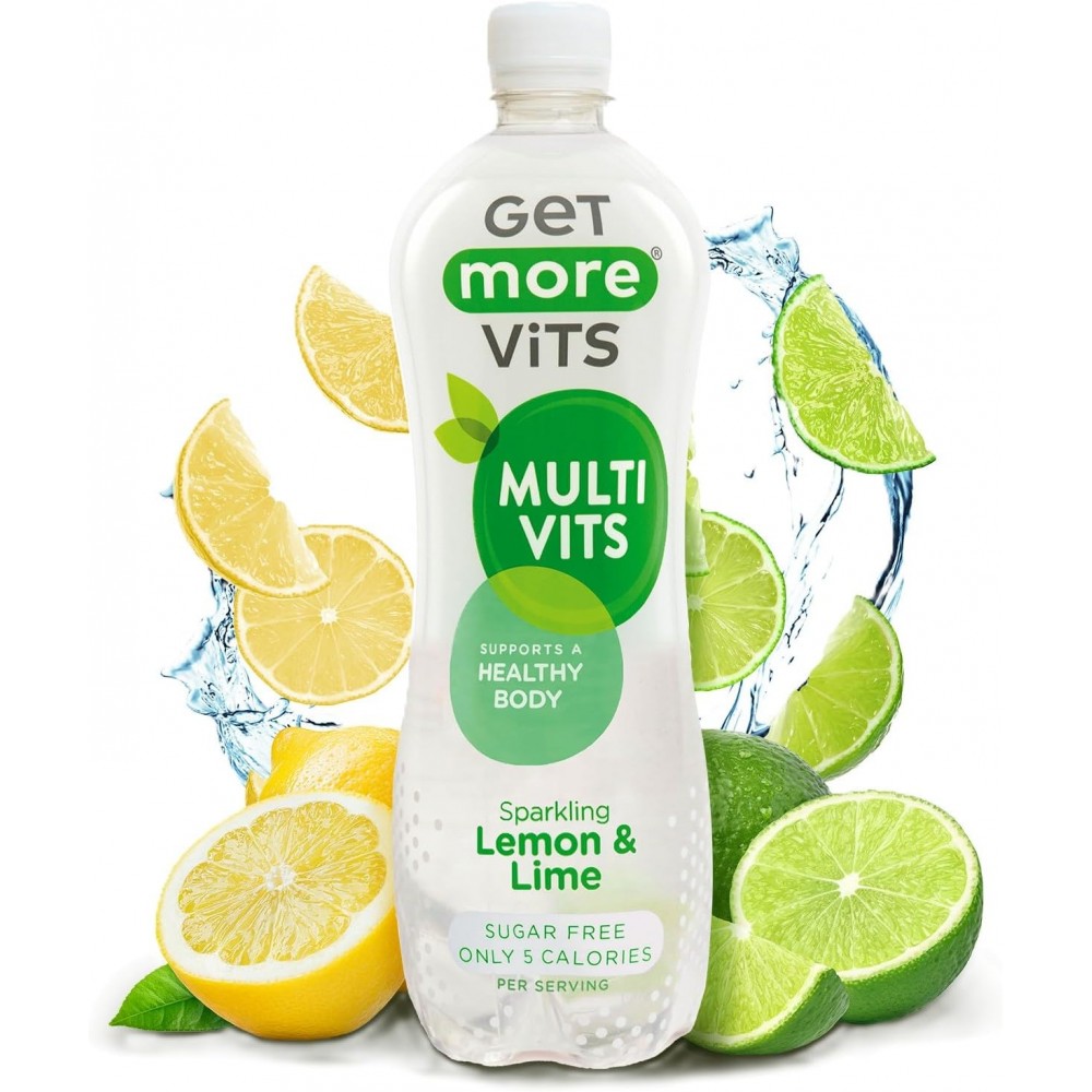 Get More Vits - Multi Vitamins Lemon & Lime 12 x 500ml