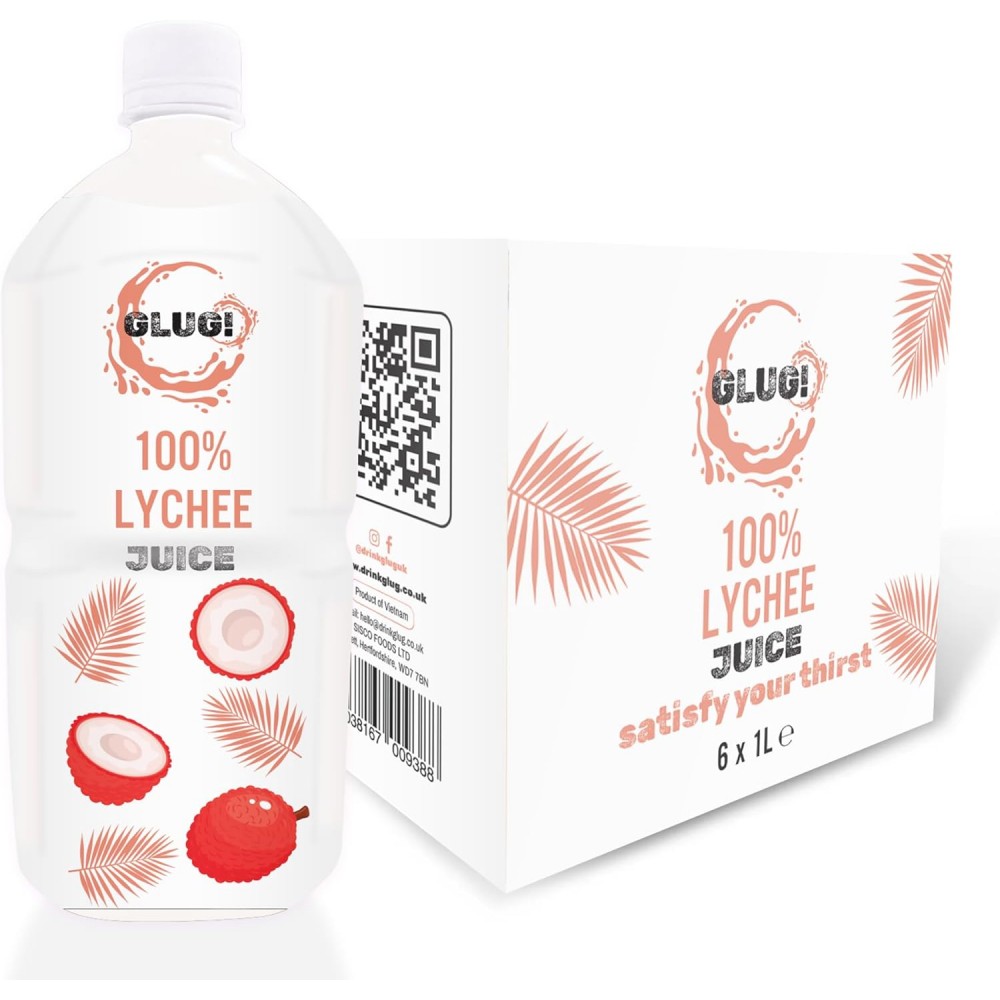 Glug Juice - Lychee 6 x 1L