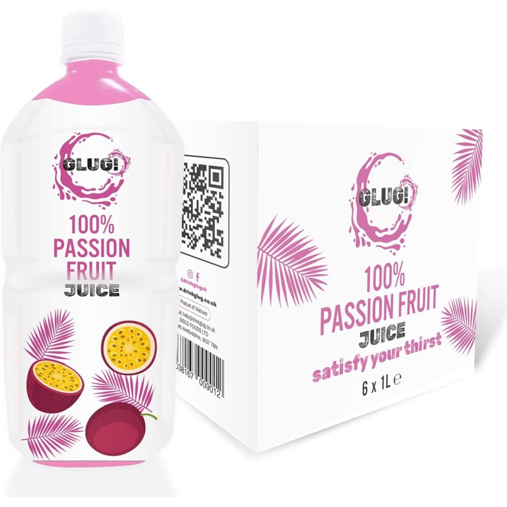 Glug Juice - Passion Fruit 6 x 1L