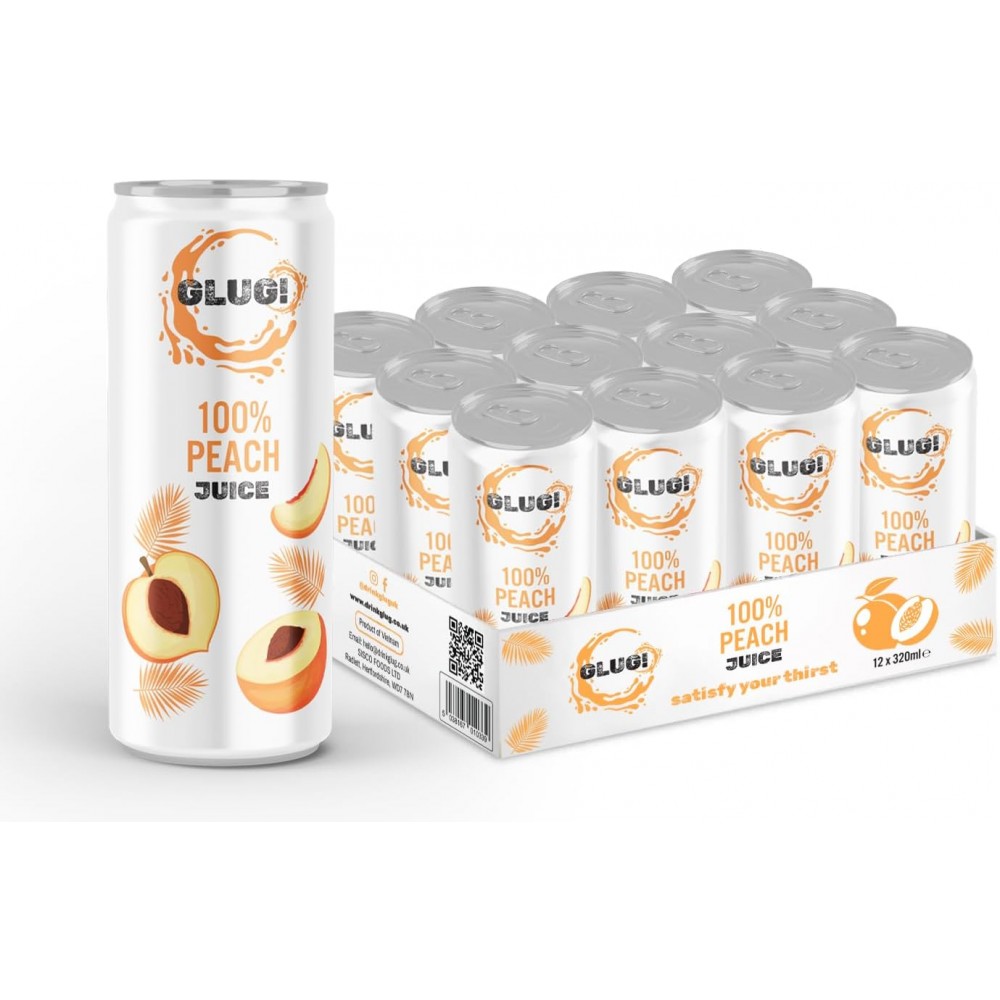 Glug Juice - Peach 12 x 330ml
