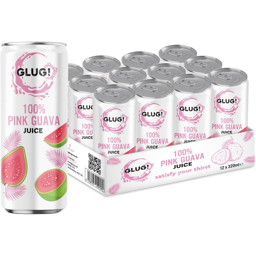 Glug Juice - Pink Guava 12 x 330ml
