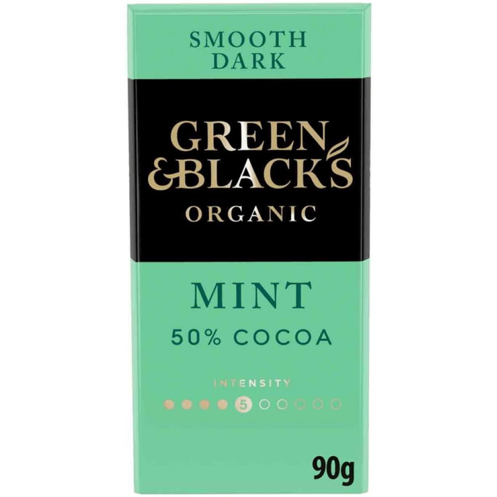 Green & Black's Organic - 50% Dark Chocolate Mint 15 x 90g