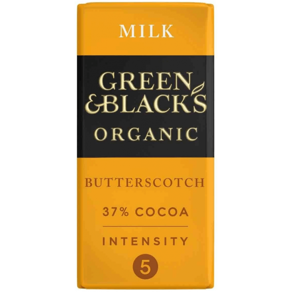 Green & Black's Organic - Milk Chocolate Butterscotch 15 x 90g