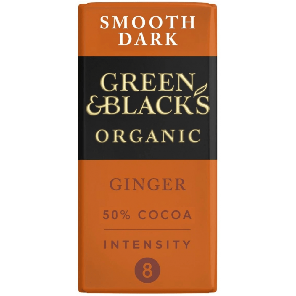 Green & Black's Organic - Dark Chocolate & Ginger 15 x 90g
