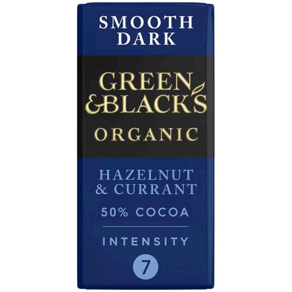 Green & Black's Organic - Hazelnut & Current 15 x 90g