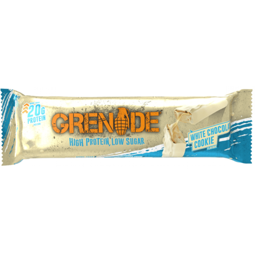 Grenade Bar - White Chocolate Cookie 12 x 60g