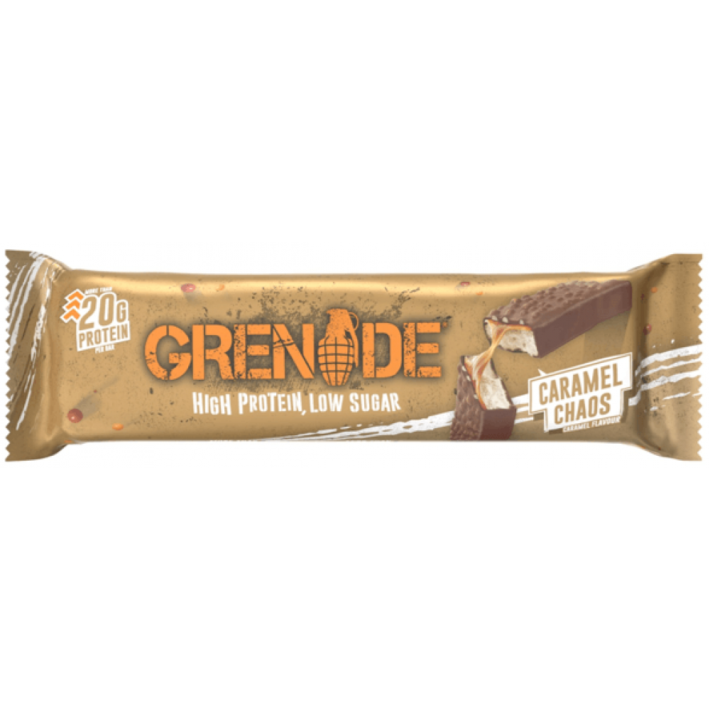 Grenade Bar - Caramel Chaos 12 x 60g