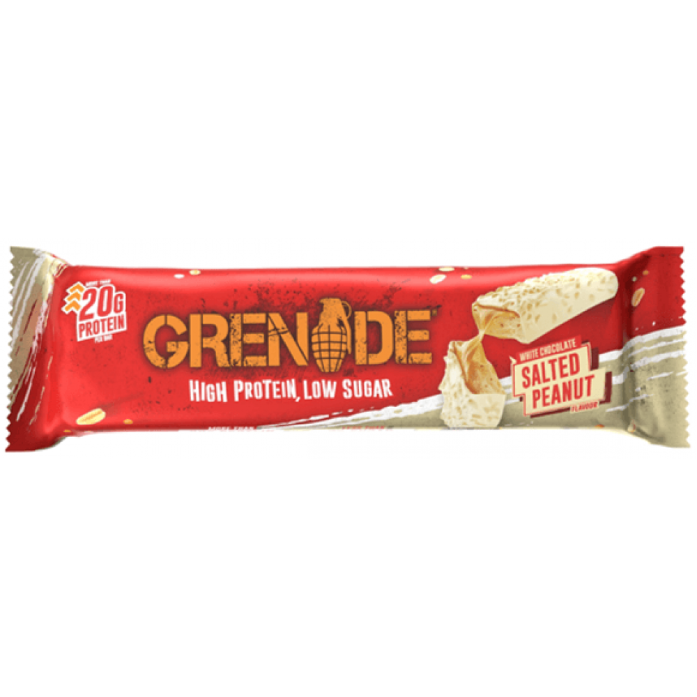Grenade Bar - White Chocolate Salted Peanut 12 x 60g