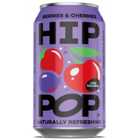 Hip Pop Soda - Berries & Cherries 12 x 330ml